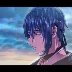 This is a pixiv picture whose title is 雨.