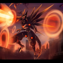 This is a pixiv picture whose title is 【PFLS】魔導竜騎レイヴァルテン【レッドヴァルの戦い】.