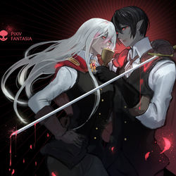 This is a pixiv picture whose title is 【PFLS】The Lovers【王無き国の戦い】.