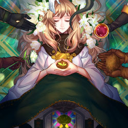 This is a pixiv picture whose title is 【PFLS】お疲れ様...おやすみなさい.