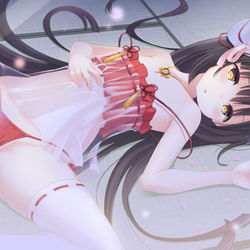 This is a pixiv picture whose title is 朝まで長門と.