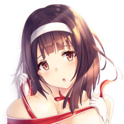 This is a pixiv picture whose title is リボン娘.