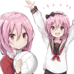 This is a pixiv picture whose title is 女子高生化診断.
