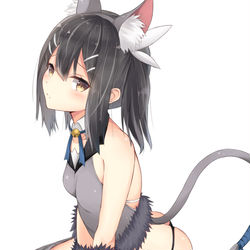 This is a pixiv picture whose title is 「一緒に遊ぼう…ニャン」.