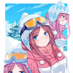 This is a pixiv picture whose title is スキー三玖.