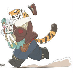 This is a pixiv picture whose title is スチパン風うちの子落書き.
