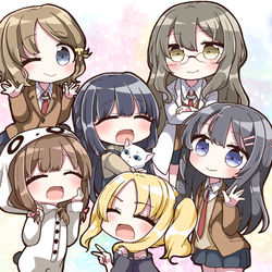 This is a pixiv picture whose title is 青ブタイラストまとめ！.