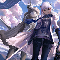 This is a pixiv picture whose title is 【PFLS】小さなスラッシャー【王無き国の戦い】.