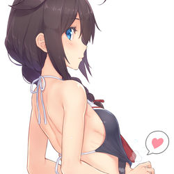 This is a pixiv picture whose title is 時雨放熱中....