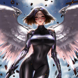 This is a pixiv picture whose title is Battle Angel Alita.