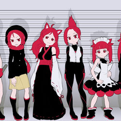 This is a pixiv picture whose title is ケムリクサの仲良し姉妹.