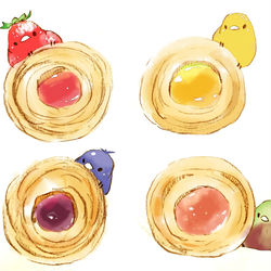 This is a pixiv picture whose title is ロシアケーキ風クッキー.