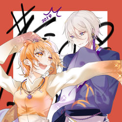 This is a pixiv picture whose title is 我胡汉三回来了.