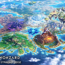 This is a pixiv picture whose title is ［仕事絵］【ZENONZARD】全体マップイラスト.