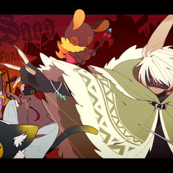 This is a pixiv picture whose title is 【PFLS】盲目の傀儡子 ラギ【王無き国の戦い】.
