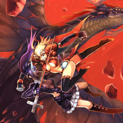 This is a pixiv picture whose title is 【PFLS】燃える空の下で【レッドヴァルの戦い】.