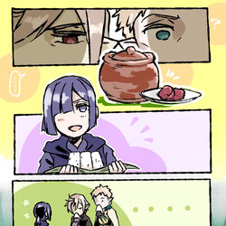 This is a pixiv picture whose title is 【PFLS】未知なる遭遇と衝撃【英雄と魔王の戦い】.