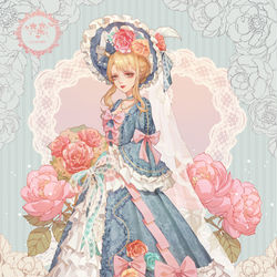 This is a pixiv picture whose title is 蓬帕杜.