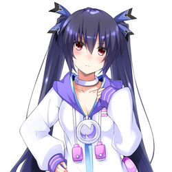 This is a pixiv picture whose title is ノワールにネプパーカー.