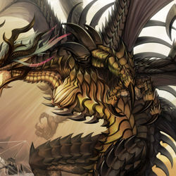 This is a pixiv picture whose title is 【PFLS】願い叶えし巨竜シェイマス【王無き国の戦い】.