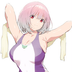 This is a pixiv picture whose title is 競泳アカネちゃん.