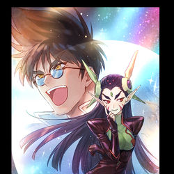 This is a pixiv picture whose title is マクロス.