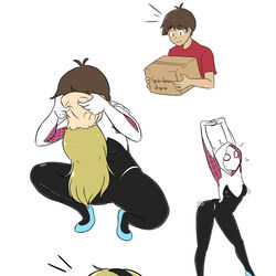 This is a pixiv picture whose title is SpiderGwen Bodysuit.
