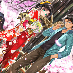 This is a pixiv picture whose title is 八年目の初恋.