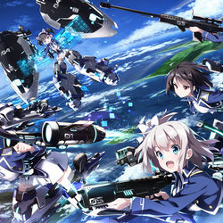 This is a pixiv picture whose title is 「ヴァルキリーインパルス」キービジュアルVer.03.