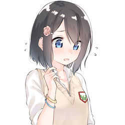 This is a pixiv picture whose title is ギャルっぽい格好にされたようです.