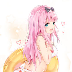 This is a pixiv picture whose title is 書記ちゃんハワイなう.