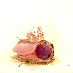 This is a pixiv picture whose title is さくらもち.
