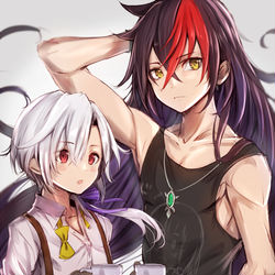 This is a pixiv picture whose title is よっくんと闇王.