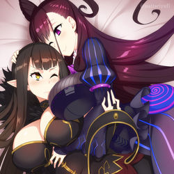 This is a pixiv picture whose title is セミ様大好き式部ちゃん.