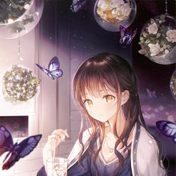 This is a pixiv picture whose title is 夜のダーリン.