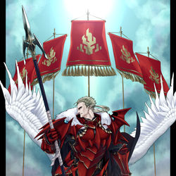 This is a pixiv picture whose title is 【PFLS】槍顕院ディクスゴード【英雄と魔王の戦い】.