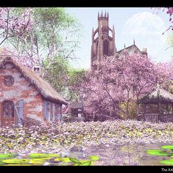 This is a pixiv picture whose title is 春分の昼下がり.