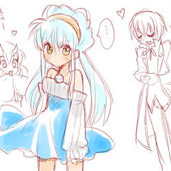 This is a pixiv picture whose title is 《転スラ》今日の落書き　ネタバレ含む　14巻　と　ヴェルリム.