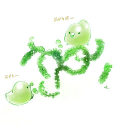 This is a pixiv picture whose title is 海ぶどう.