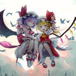 This is a pixiv picture whose title is スカーレット姉妹.