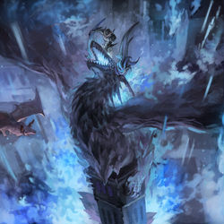 This is a pixiv picture whose title is 【PFLS】蒼竜討伐戦.