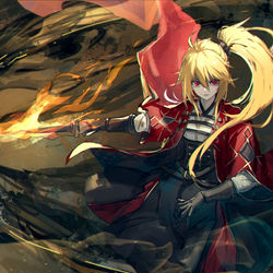 This is a pixiv picture whose title is 火炎解放‼.