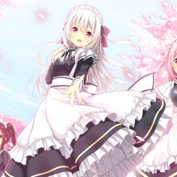 This is a pixiv picture whose title is メイドさん.