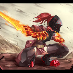 This is a pixiv picture whose title is 【PFLS】火牙のグレン【ファイアランド】.
