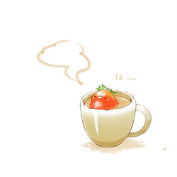 This is a pixiv picture whose title is いちごティー.