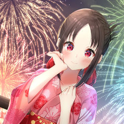 This is a pixiv picture whose title is 花火の音は聞こえない.