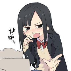 This is a pixiv picture whose title is 花粉症ひどいのにティッシュ忘れた.