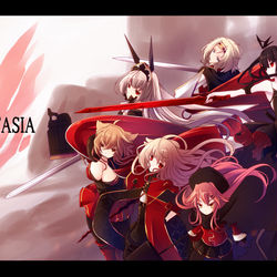 This is a pixiv picture whose title is 【PFLS】紅き炎となって【レッドヴァルの戦い】.