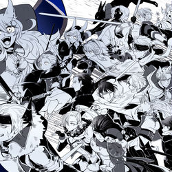 This is a pixiv picture whose title is 【PFLS】狼群【王無き国の戦い】.