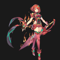 This is a pixiv picture whose title is 焰.